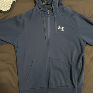 Under Armour Navy Blue Zip-Up Hoodie